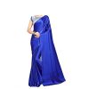 japanese blue silk saree