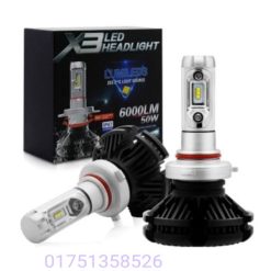 x3 led headlight 6000lm 50w