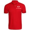 red color t shirt with collar