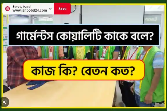 কোয়ালিটি কন্ট্রোলার এর বেতন কত