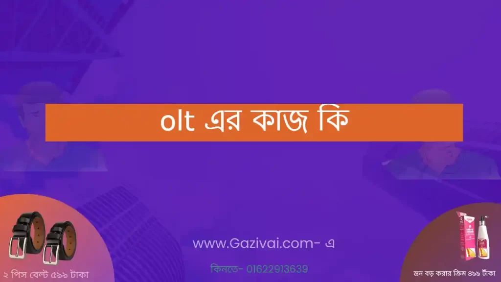 olt এর কাজ কি