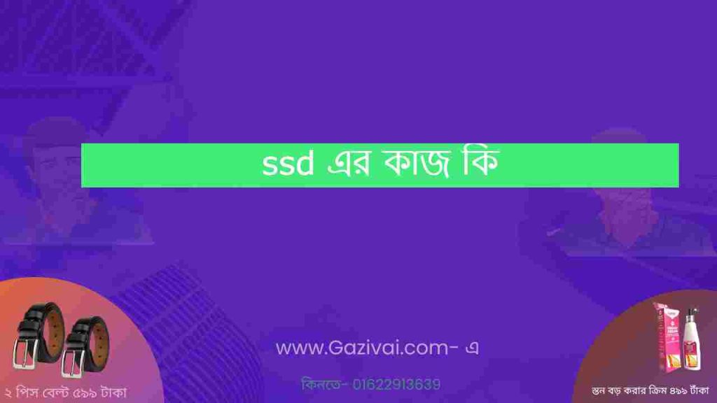 ssd এর কাজ কি