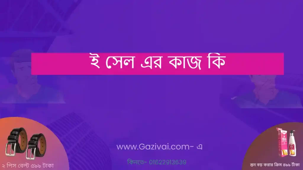 ই সেল এর কাজ কি