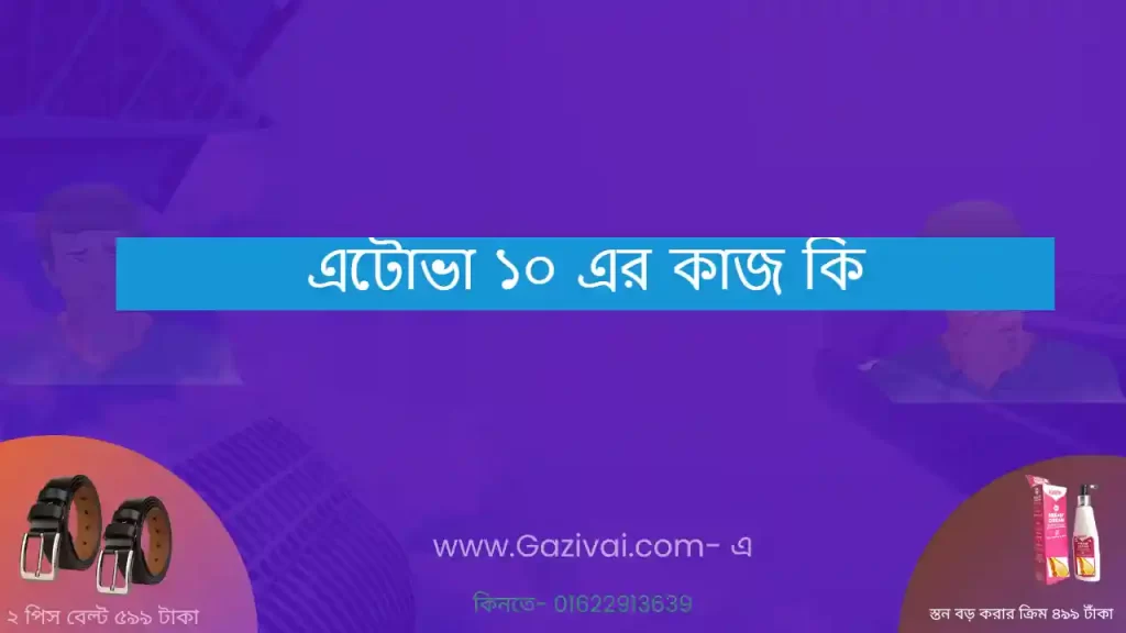 এটোভা ১০ এর কাজ কি