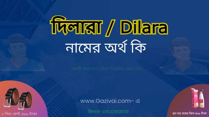 দিলারা নামের অর্থ কি