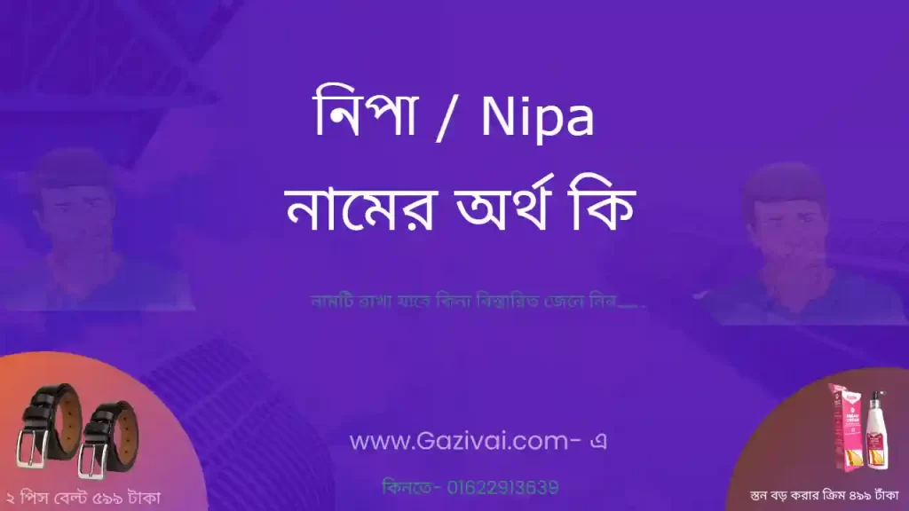 নিপা নামের অর্থ কি