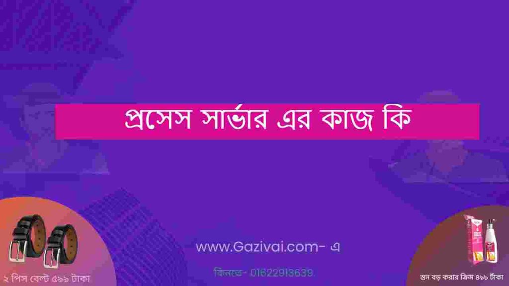 প্রসেস সার্ভার এর কাজ কি
