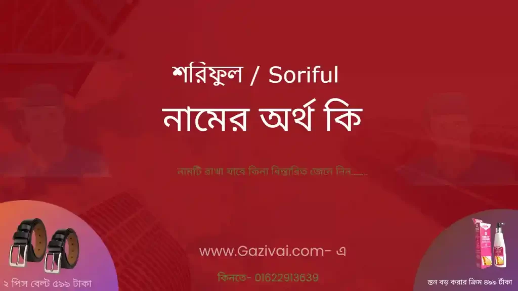 শরিফুল নামের অর্থ কি