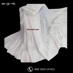 সাদা জুম শাড়ি