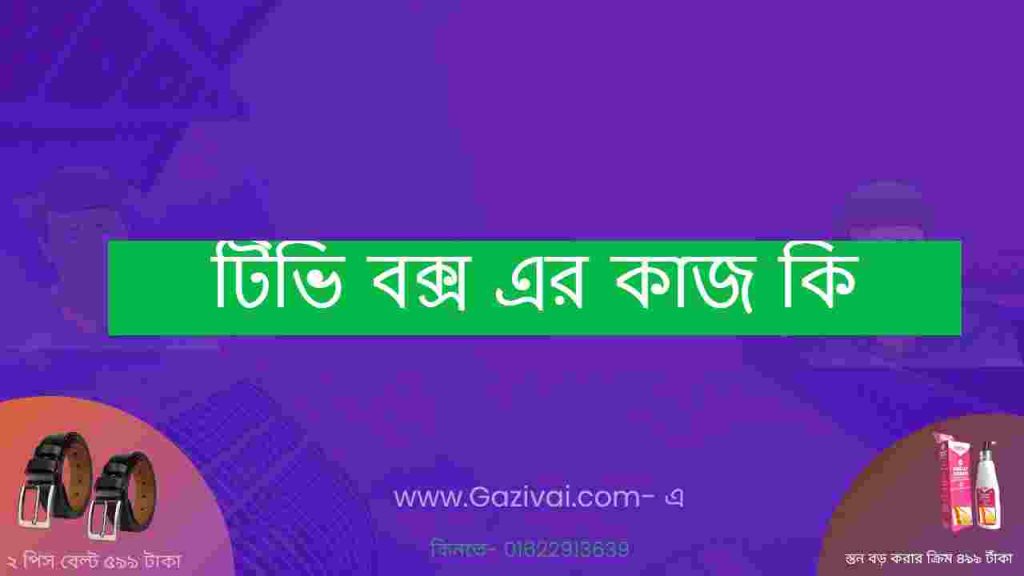 টিভি বক্স এর কাজ কি