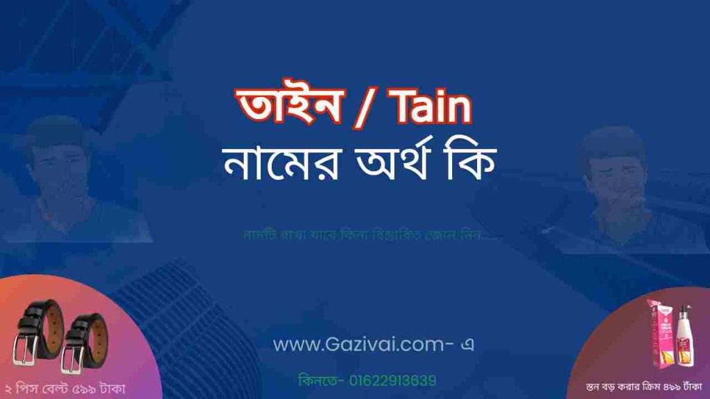 তাইন নামের অর্থ কি