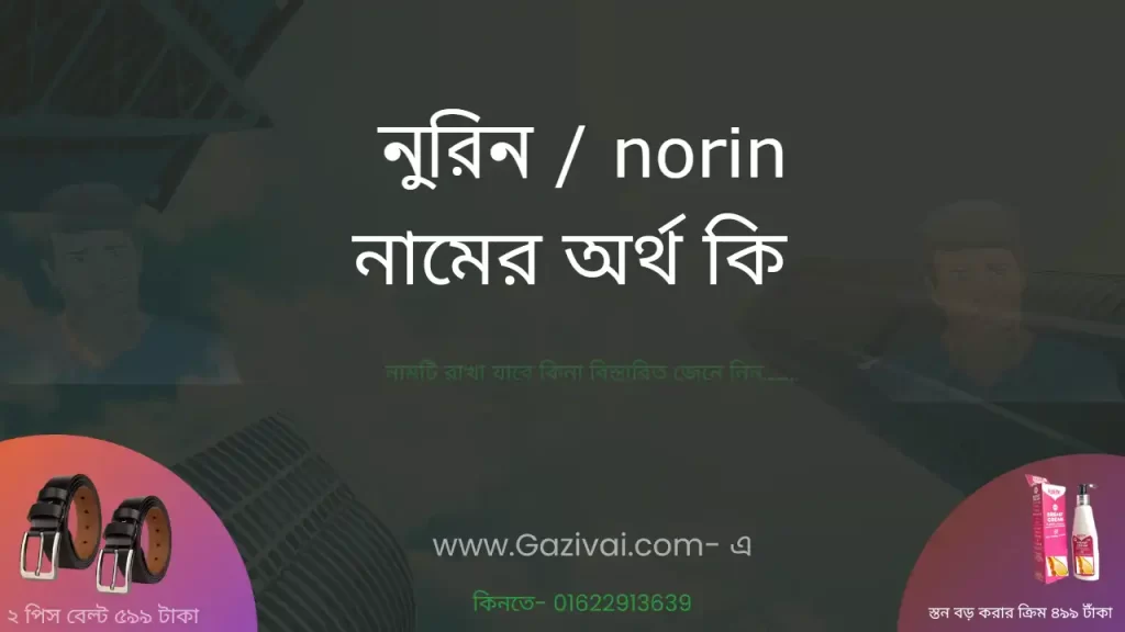 নুরিন নামের অর্থ কি