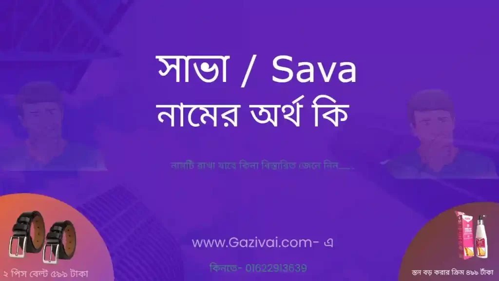সাভা নামের অর্থ কি