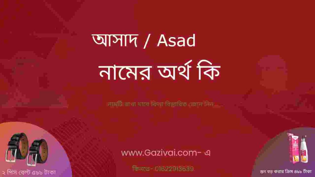 আসাদ নামের অর্থ কি