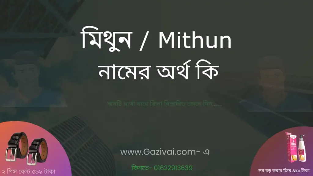 মিথুন নামের অর্থ কি