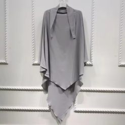 Muslim Women Hijab Prayer Garment Jilbab Abaya Full Cover Hijab Niqab - HNAsh107